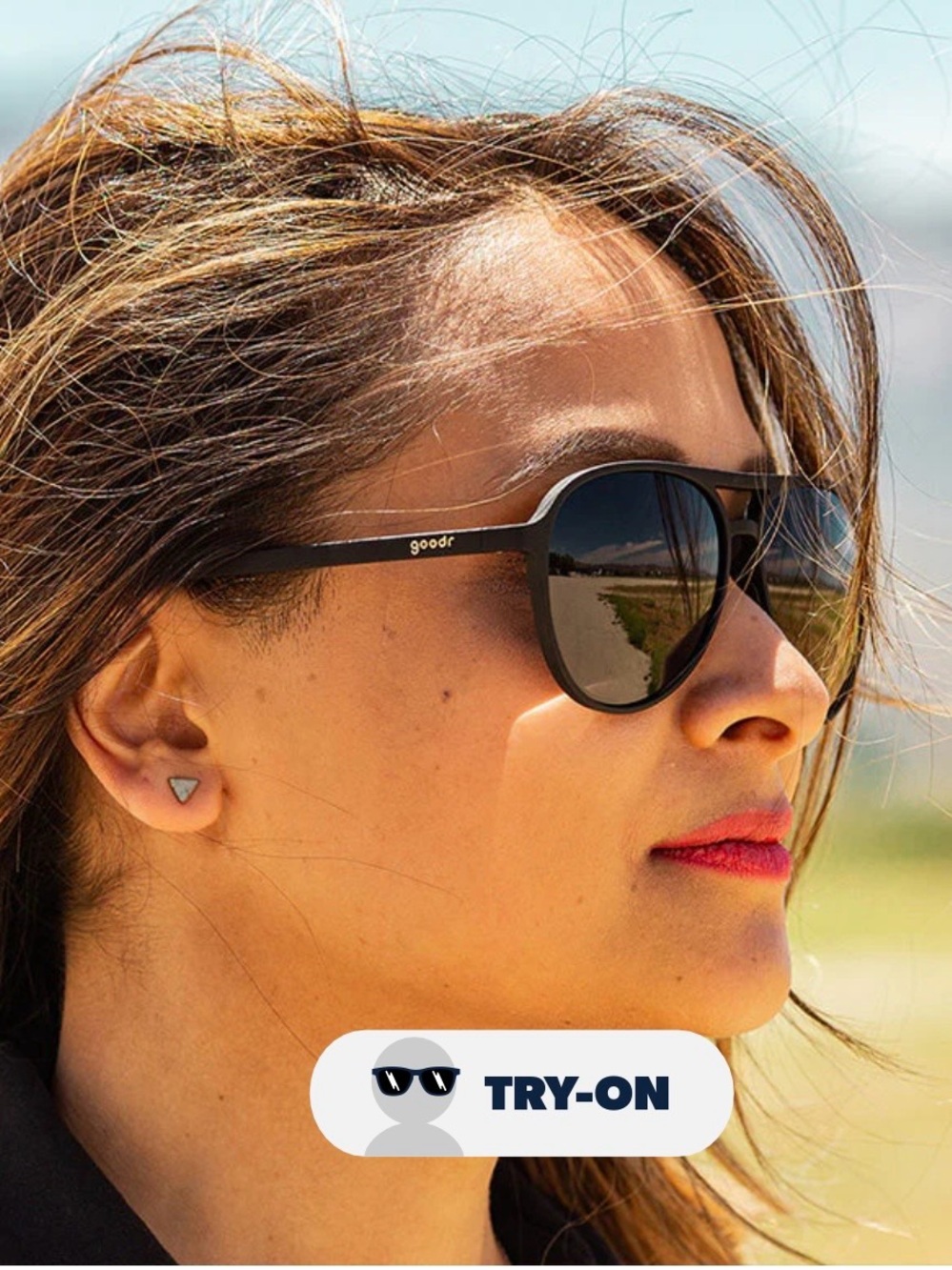 goodr Black Women's Sunglasses — Polarized Everyday Shades